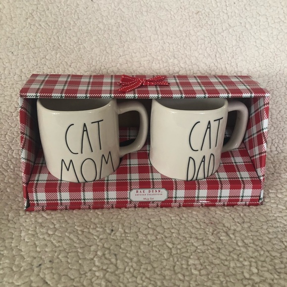 Rae Dunn Other - Rae Dunn Cat Mom and Cat Dog Mug Set